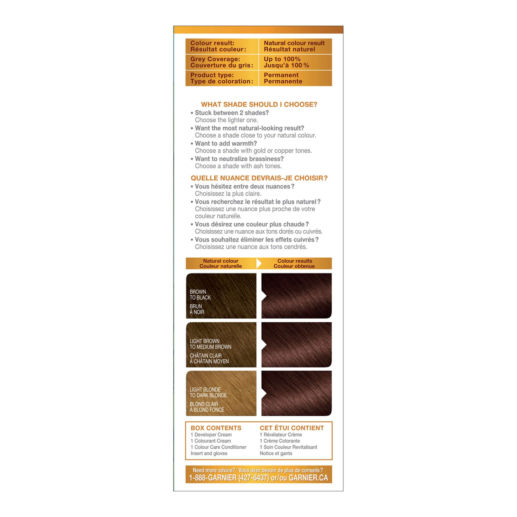 garnier hair dye belle color 48 mocha brown 603084561223 left